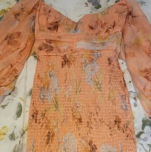 Floral smocked dress